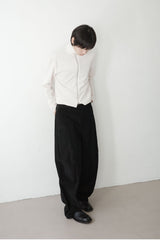 volume curved corduroy pants