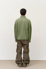 Meen Knitted Zip Up