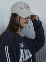 LEO APPLIQUE BALL CAP / BEIGE