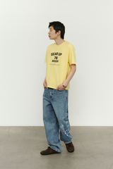 エイジスプラッターカーペンターデニムパンツ(Washed Blue)