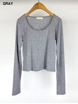 MILD U-NECK LONG SLEEVE (4C)