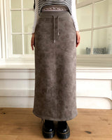 Hora Floral Fleece Long Skirt