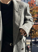 [F/W] ハンドメイドモヘアダブルロングコート(3color)