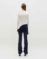Layered Wrap Tie _ NAVY