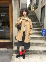 キッカー スクエア ショルダーバッグ (2color)