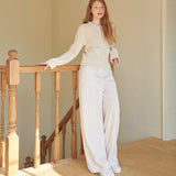 Pintuck Golgi Pants Ivory