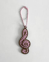 [made] Dot treble clef Keyring