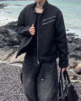 Rix tweed biker jacket