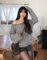 Chewy Shearling Fur Toggle Crossbody Bag