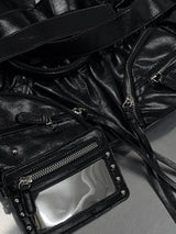 chic shirring motor bag
