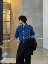 LMN Seattle Work Patch Denim Shirt (2 colors)