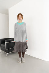 mochi button shirring top(3colors)