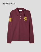 (UNISEX) Horse PK Collar Long Sleeve