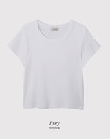 [SHOPPERMADE] プリザントリーシックベーシック半袖Tシャツ (3color)