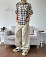 Basic Cotton Wide Pants 4C