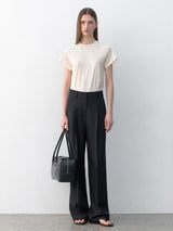 (PT-5633)ESSENTIAL TUCK PANTS