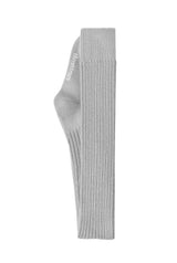 Knit over knee socks - gray   