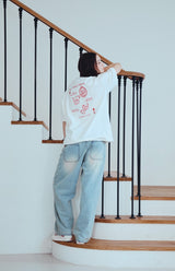26SS★Trump Cat Embroidered Short Sleeve Tee