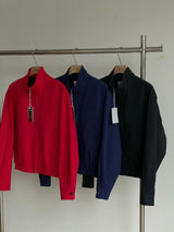 Cropped Utility Zip Jacket