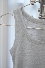 Basic Ribbed Sleeveless (Gray)