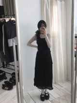 leaf Long Tank Top Dress