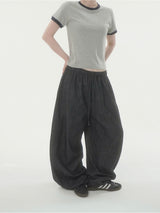 Margarine linen wide pants -4C
