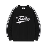 トラッカースポーティートラックVネックオーバーフィットスウェットシャツ (4color)