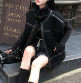 【BELLIDE MADE】Rowin ハイネックムートンベスト