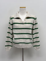 Open Stripe Crop Knit