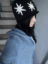 Sky Knit Two-Way Hood Zip-Up