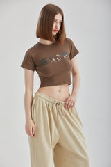 ミリクロップドTシャツ