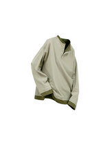 RELABEL (‘LABEL’) Fine-textured, woven, two-tone, optical illusion, faux two-piece, long-sleeved base layer T-shirt