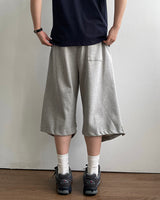 ドロップバミューダボンデッドスウェットパンツ