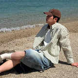 ブラッシュカーペンターバミューダデニムパンツ