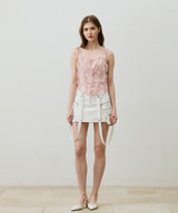 BELLA MINI SKIRT PANTS / WHITE