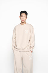 25SS インクスタンプロゴスウェットシャツ ダークベージュ