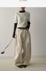 734 Peach Balloon Wide Pants