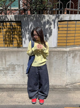 Muden Basic Color Round Neck Knit