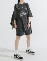 ピグメントウィングスオーバーフィットTシャツ