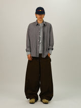 DB Cotton Belted Panel Banding Pants