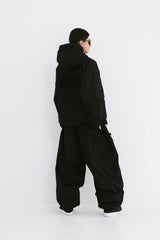SPIDERWEB HOODED JACKET BLACK