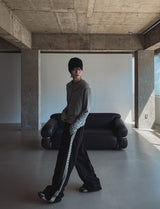 Mude Loose Fit Henley Neck Long Sleeve Hoodie