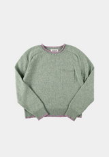 Dusty Wool Knit Pullover Dusty Mint