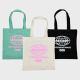Global logo eco bag Cream