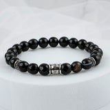 SVB-188 Cut Natural Stone Onyx Bracelet Lucky Bracelet