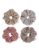 O Logo Check Scrunchie
