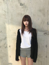 モヘアカーディガン