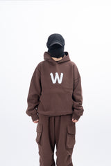 メディWバックルエンブロイダリーヘビーセットアップフード