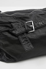 Brim crack leather 2-way bag
