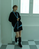 Box pleats logo mtm / black